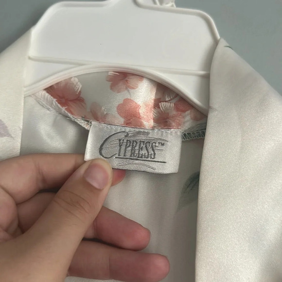 Vintage Cypress Floral Robe and Night Dress Matching Intimates PJ Set Size L - Picture 2 of 9